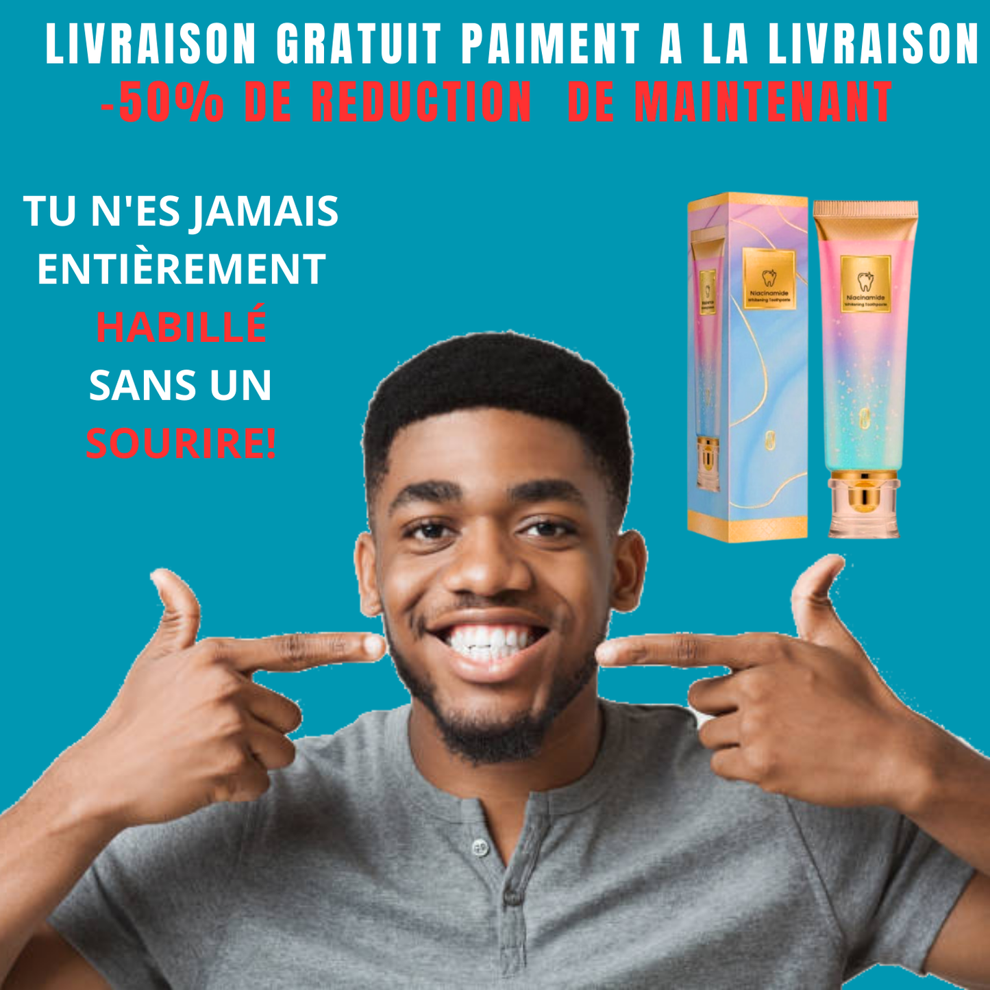 BIOCARE+™ – Dentifrice Soin Gencives & Éclat Blanchiment visible dès la 1ère semaine + Protection des gencives sensibles.