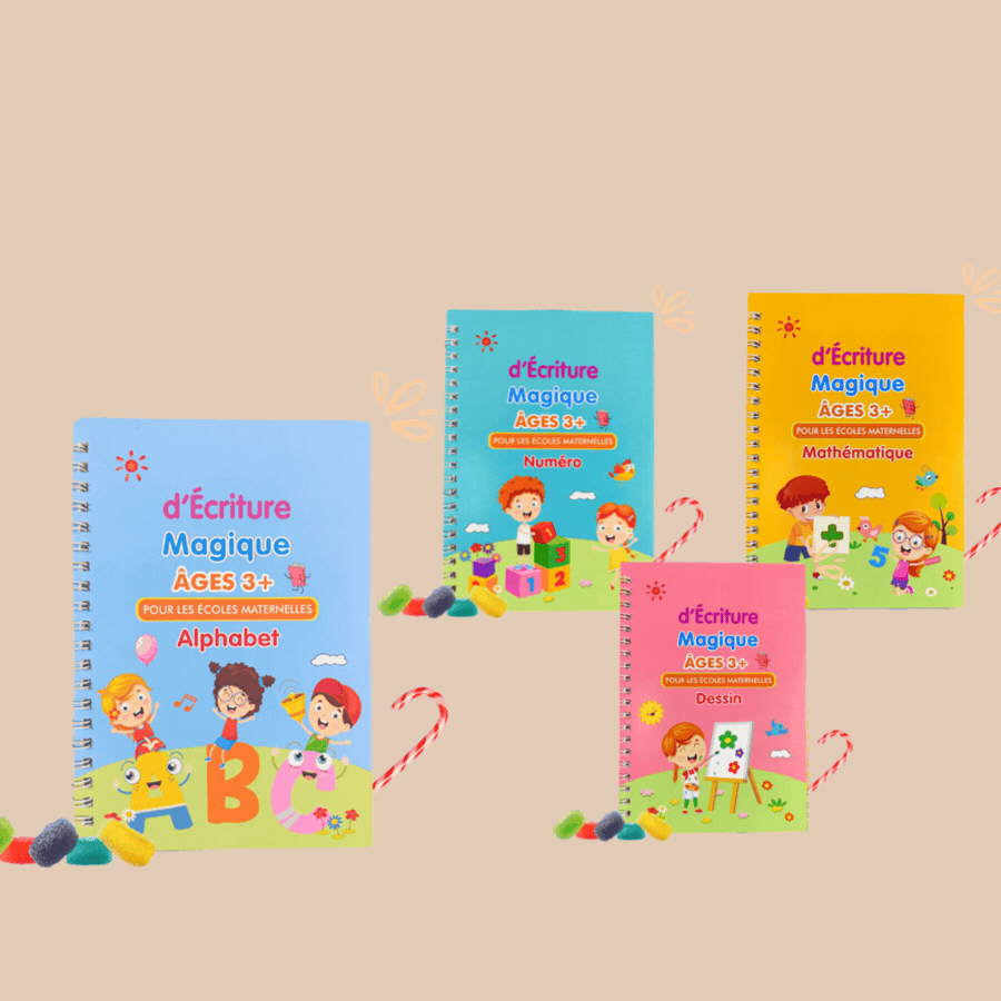 Offrez à votre enfant une longueur d’avance : l’écriture, premier pas vers la réussite (1 cahier acheter 3 cahiers offertes).