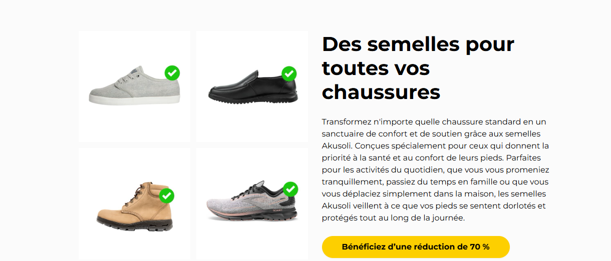 Semelles PiedZen™ - Acupression magnétique pour en finir avec les douleurs dus dos mauvaise posture et les douleur des jambes