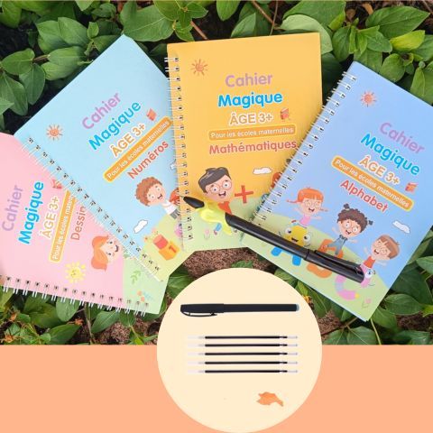 Offrez à votre enfant une longueur d’avance : l’écriture, premier pas vers la réussite (1 cahier acheter 3 cahiers offertes).