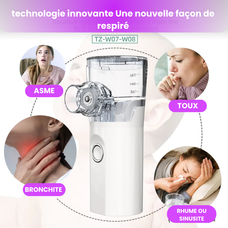 Vous ou vos proche souffrants de l'asthme; bronchite; toux ou rhume Avec NebulAir™ Respirez mieux en 5 MINUTES