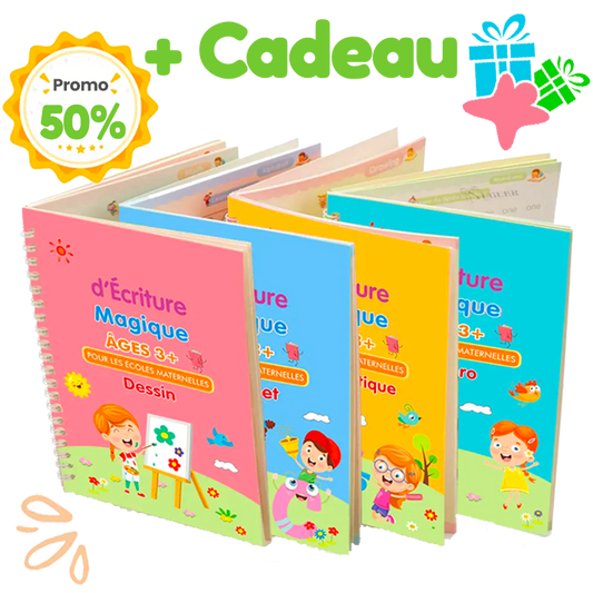 Offrez à votre enfant une longueur d’avance : l’écriture, premier pas vers la réussite (1 cahier acheter 3 cahiers offertes).