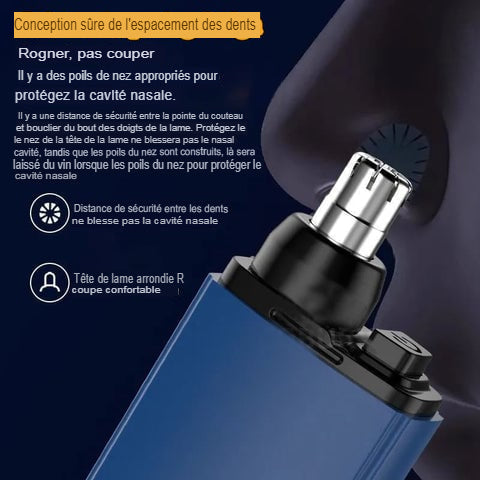 360 Tondeuse à poils de nez portable unisexe
