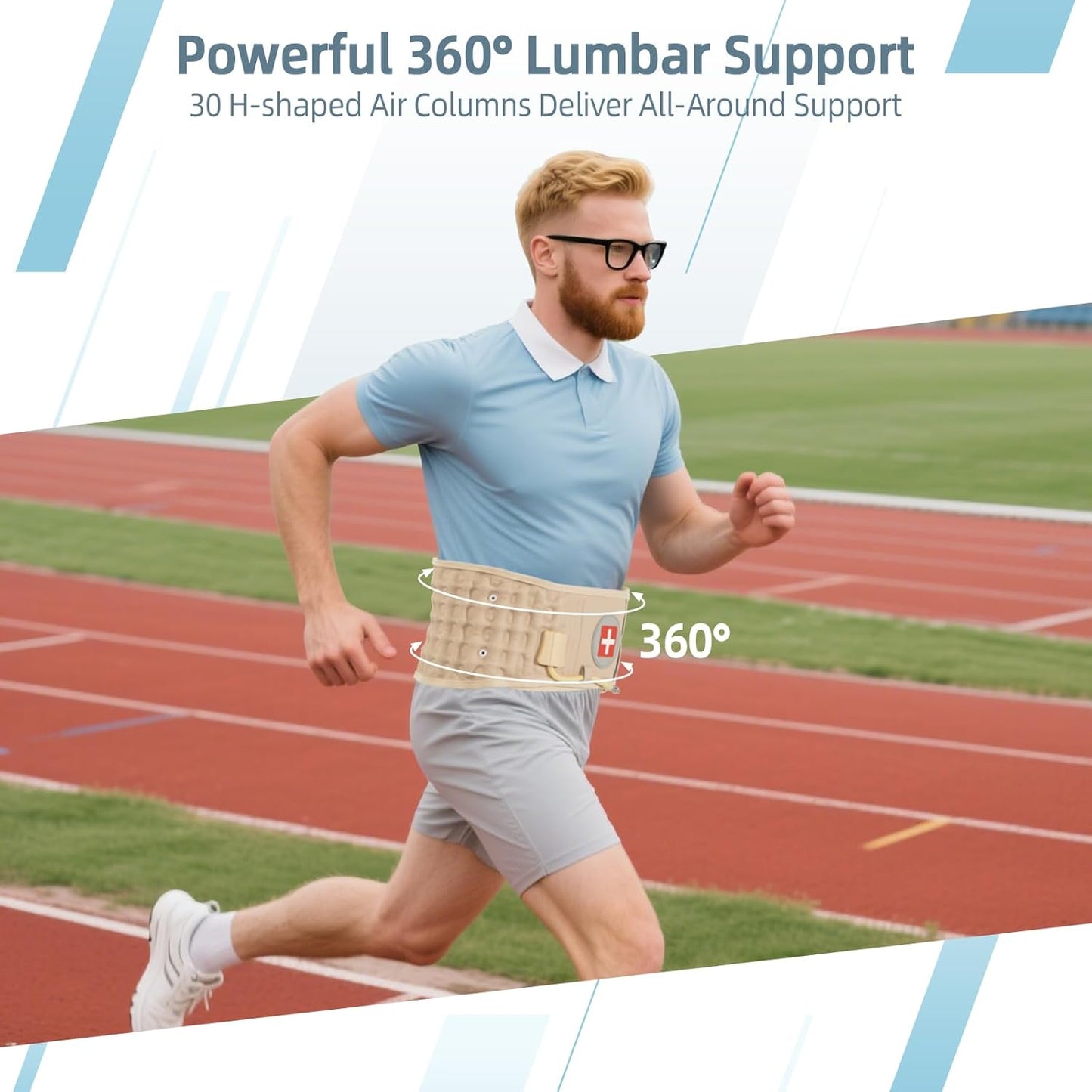 Ceinture Lombaire Gonflable Décompressive — Soulagement Naturel et Instantané du Dos