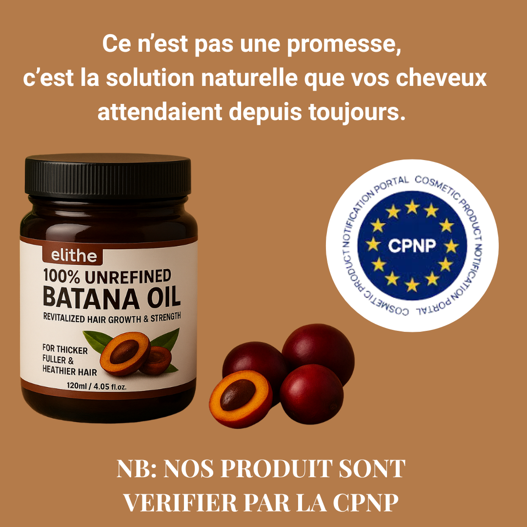 🌿 Huile de Batana 100% Pure – Redonne Vie à Vos Cheveux