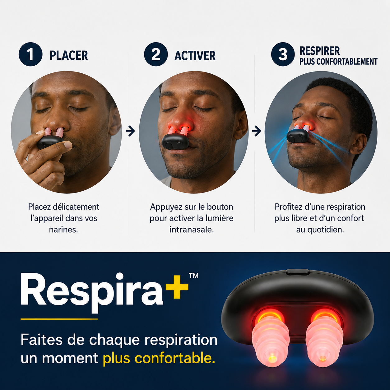 RESPIRA+™ Respirez plus librement, sans ajouter un spray de plus à votre routine