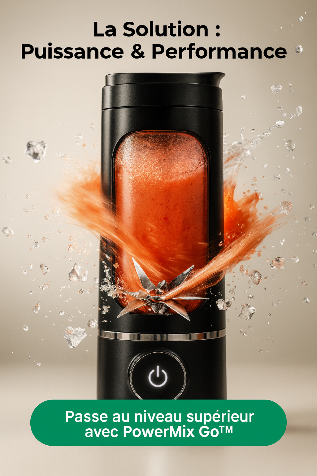⚡ PowerMix Go™ — La Puissance d’un Blender Premium, Enfin dans Votre Sac