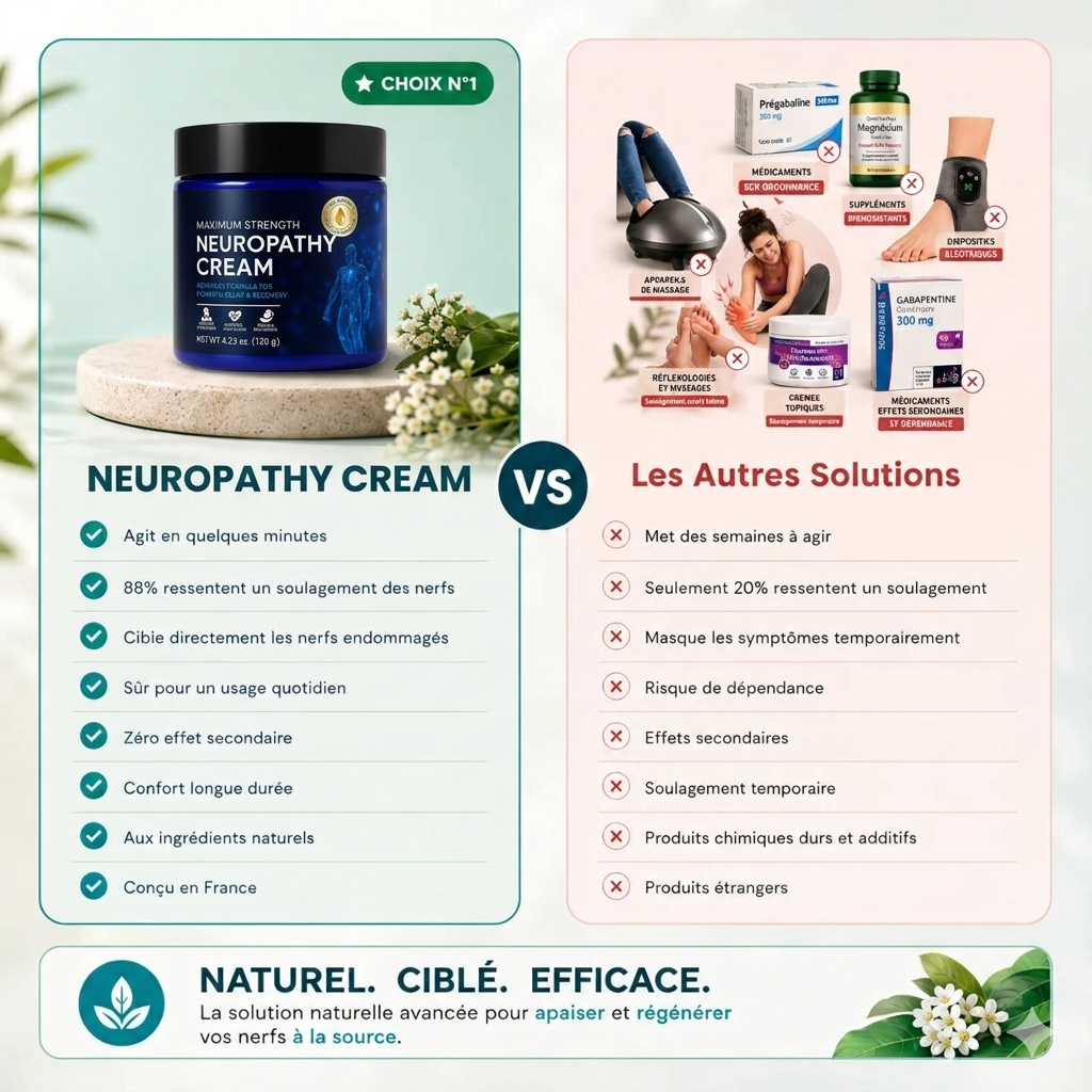 NEUROPATHIE CREAMS soulage la varice , la sensation de jambes lourd , douleurs brûlure aux pieds , douleur articulaire la neuropathie des la premières application