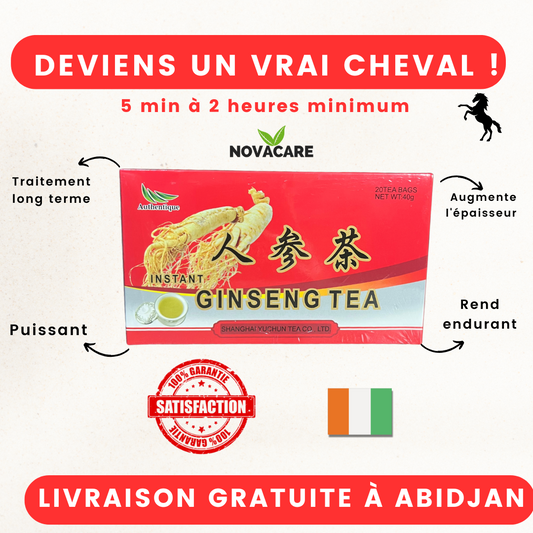 Ginseng Tea : Pack de 20 thé de faiblesse sexuelle