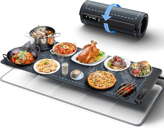 ChaudZen™ — Plateau Chauffant Intelligent  Gardez vos repas chauds sans effort avec ChaudZen™ 🍲