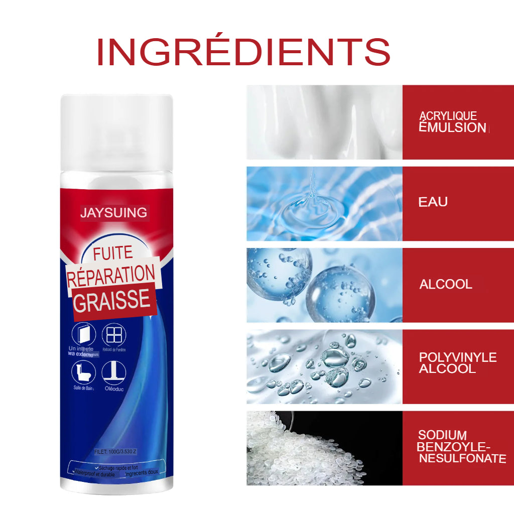SPRAY D'ÉTANCHÉITÉ IMPERMÉABLE CONTRE LES FUITES