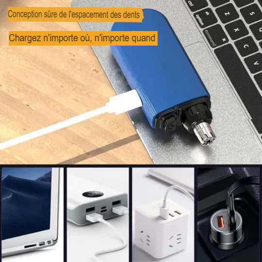 360 Tondeuse à poils de nez portable unisexe